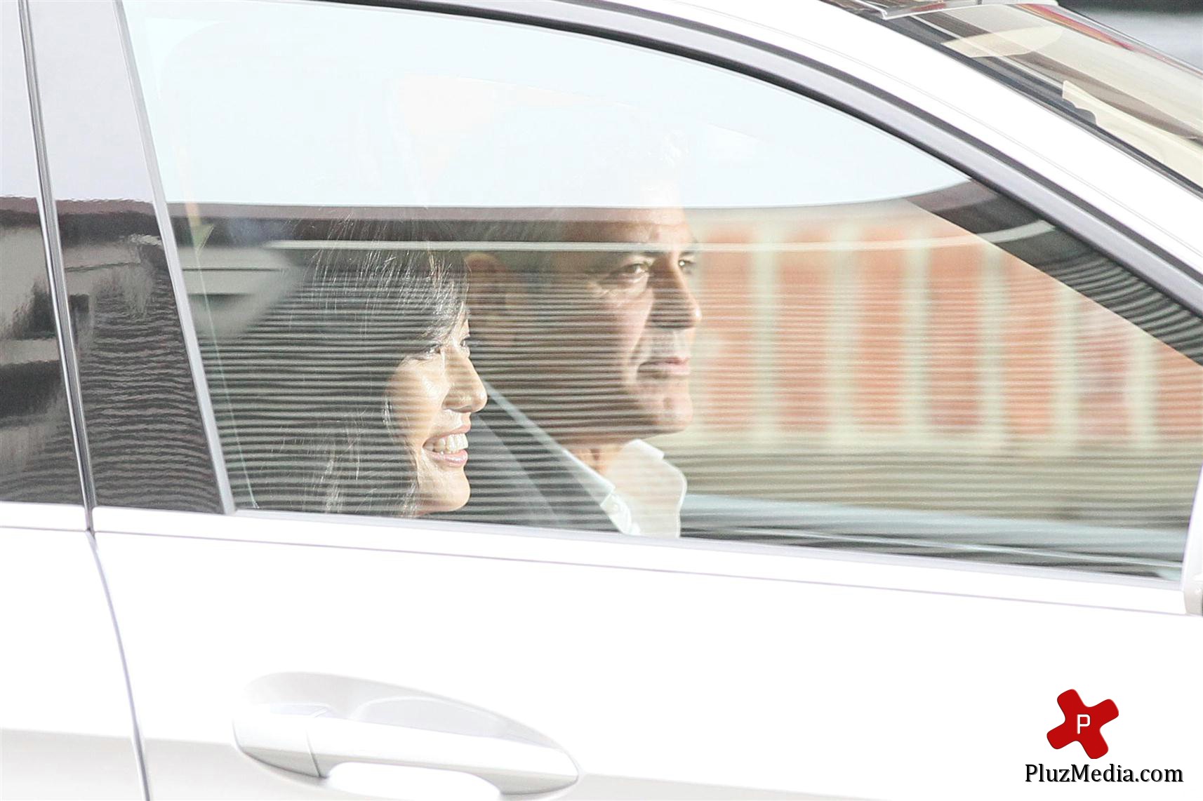 George Clooney on the set of a Mercedes Benz E300 L advert photos | Picture 78289